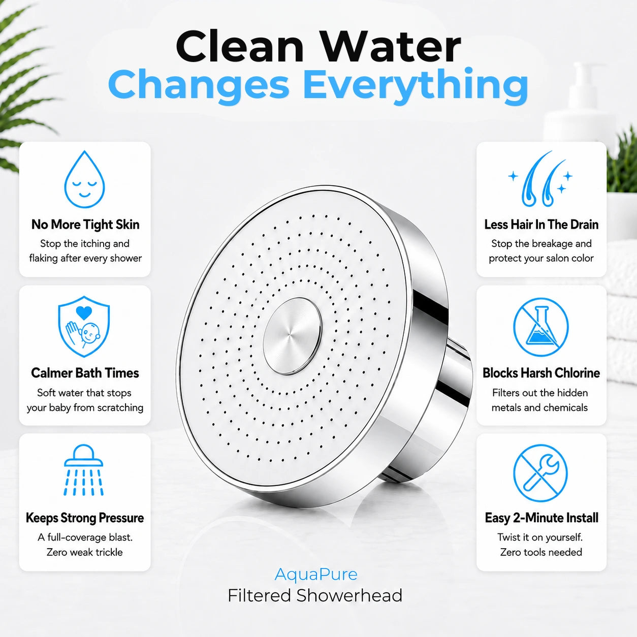 AquaPure™ Filtered Showerhead